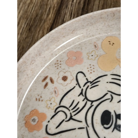 Disney Minnie Mouse Kids Plate Set of 4 Plates Corn Husk Children Toddler Mickey - Picture 5 of 9